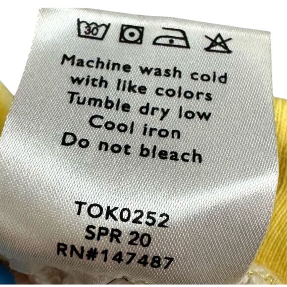 Draper James Natalie Yellow Gingham 100% Cotton Reese Witherspoon Brand Sweatshi - Picture 4 of 5